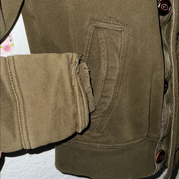 HCO Cabrillo Faux Fur Hoodie Jacket Mens Heavy Fall Winter Coat Y2K Medium - Picture 3 of 11